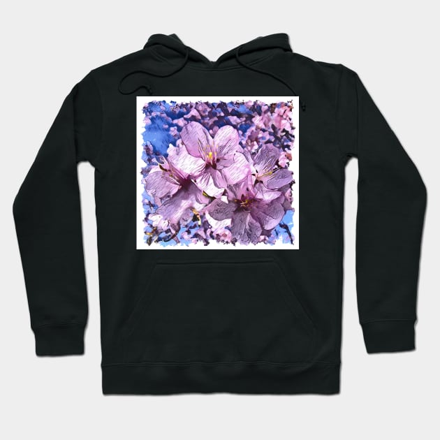 Brilliant Apple Blossoms Hoodie by mariakeady